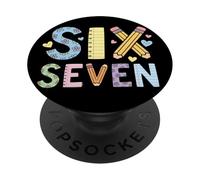 Six Seven School Matching Squad Teacher Student 6th 7th Grad PopSockets PopGrip Adhésif