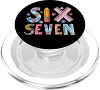 Six Seven School Teacher 67 Meme Gen Z Alpha First Day Funny PopSockets PopGrip pour MagSafe