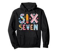 Six Seven School Teacher 67 Meme Gen Z Alpha First Day Funny Sweat à Capuche