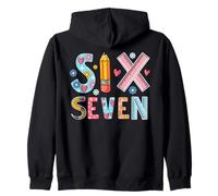 Six Seven School Teacher 67 Meme Gen Z Alpha First Day Funny Sweat à Capuche
