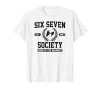 Six Seven Society, siège du Brainrot Club 6 7 Dark Text T-Shirt