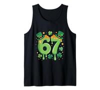 Six Seven St Patrick Jour 67 6 7 Lucky Leprechaun Hommes Femmes Débardeur