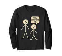 Six Seven Stick Figure Meme Relationship Blague 67 Numéro 6 7 Manche Longue