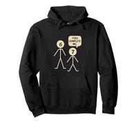 Six Seven Stick Figure Meme Relationship Blague 67 Numéro 6 7 Sweat à Capuche
