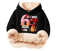 Six Seven Sweat à Capuche,Sweat à Capuche Enfant Multicolore à imprimé Glace, idéal pour Jouer et se Sentir Bien au Quotidien. (Black, 5-6years)