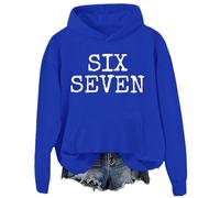 Six Seven Sweatshirt 6 7 Sweat à capuche Funny 6 7 Meme Hoodie, Bleu roi 2., XXL