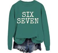 Six Seven Sweatshirt 6 7 Sweat à capuche Funny 6 7 Meme Hoodie, Vert-1, 3XL