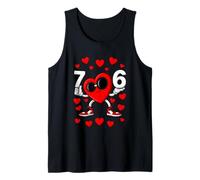 Six Seven Valentine's Day 67 Meme Funny Dabbing Heart Boys Débardeur