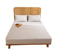 Six-Sided Protective with Zipper Pure Cotton Mattress Protector Deep Pocket Matress Cover Machine Washable Customizable pour Accueil(Color5,140x200x10cm 1Pc)