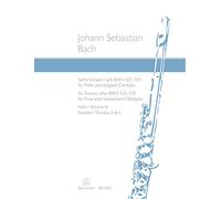 Six Sonatas after BWV 525-530 for Flute and Harpsichord Obbligato Volume III
