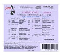Six Sonatas For Solo Violin