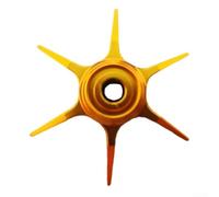 Six Star Drag Moulinet de pêche en alliage d'aluminium CNC pour Daiwa Tatula 300 400 Saltist Pe 23 Doré foncé