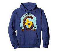 Six Years of Lone Star Cadeau d'anniversaire Amusant Texas Sweat à Capuche, Unisexe pour Adultes, Bleu Marine, L