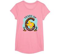 Six Years of Lone Star Cadeau d'anniversaire Amusant Texas T-Shirt, Fille, Rose, L