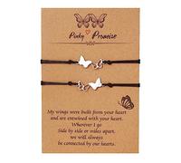SIXDUTON 2/3 Pièces Bracelets D'amitié, Bracelet Meilleur Ami Amitié BFF Bestie Coeur Bracelets de Souhait Correspondant Longue Distance Bracelets Couple Cadeaux pour Soeurs