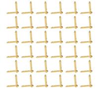 Sixfolo 30 Pièces Mini Charnière pour Boite en Bois 3 x 3 cm Petite Charnière Invisible Or charnière Cachée de Meuble en Alliage de Zinc avec Vis pour Petit Meubles