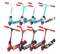 Sixfox Lot de 8 Mini Trottinettes pour Doigts - Skateboard Pédagogique Miniature - Accessoires d'Entraînement - Jouet pour Enfants