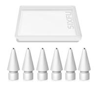 SIXFU Lot de 6 pointes de crayon de rechange durables pour Apple Pencil, accessoires pour iPad Pro/Apple Pencil Pro/USB-C/1ère génération/2e génération (pointe fine)