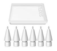 SIXFU Lot de 6 pointes de crayon de rechange durables pour Apple Pencil, accessoires pour iPad Pro/Apple Pencil Pro/USB-C/1ère génération/2e génération (pointe longue)