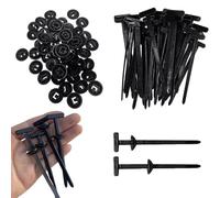 SIXHAOBU 100PCS Serre Cable Nylon Universal Cable Tie Buckle Attaches Autobloquantes Universelles en Nylon Rivets en Plastique pour Réparation Quotidienne de Voiture multifonction