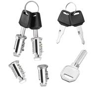 SIXHAOBU 4 Pièces Serrures de Sécurité pour Thule, Noyaux de Serrure avec 4 Clés et 1 Clé de Contrôle pour Porte-vélos Barres de Toit Porte-Ski Barres Transversales Tours Porte-Kayak