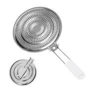 SIXHAOBU Diffuseur de Chaleur Double en Acier Inoxydable pour Réducteur de Flamme pour Plaque à Mijoter, Anneau Diffuseur de Chaleur avec Poignée, Plaque Réchauffe-Plats pour Cuisinière à Ga