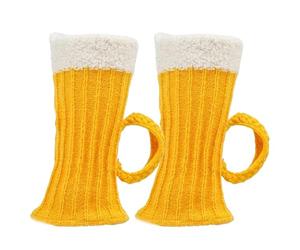 SIXHAOBU Original Bavarian Beer Socks avec poignée, Costume traditionnel pour la fête de la bière, chaussettes de bière amusantes pour le dressing du festival de la bière