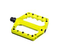 SixPack Racing Menace Pédales Plate VTT Adulte Unisexe, Jaune Fluo, Unique