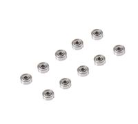 SIXRUN 10 Pièces Roulements à Billes 3x10x4mm Roulements Scellés Blindés en Acier au Carbone 623ZZ, Industriels à Grande Vitesse à Faible Bruit pour Planches à Roulettes Patins à Roues Alignées