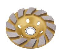 SIXRUN 10cm Segment de Diamant Meule, 6 Troux Disque de Diamant à Meuler pour Béton Marbre Pierre, avec Troux D'Air pour Coupe Froide Stable