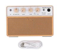 SIXRUN 10W Mini Ampli Basse pour Guitare Basse, Amplificateur Portable Petit à Piles, Double Canal, 2 Haut-parleurs 5W
