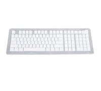 SIXRUN 112 Touches de Clavier Arabe, ABS Premium, Rétroéclairage, Facile à Enlever et à Installer, pour la Frappe Nocturne (White)