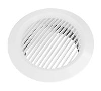 SIXRUN 150mm Bouche D'Aération Ronde, Grille D'Extraction Détachable en ABS pour Salle de Bain avec Mousse en Nylon pour Bureau Cuisine