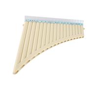 SIXRUN 18 Tuyaux C Clés Panpipes avec Embout Buccal, ABS Traditional Wind Instrument, Professional Easy Play Pan Papes avec Sac pour étudiants, Débutants, Mélomanes, Pan Flute, Flute, (Blanc)