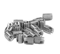 SIXRUN 20pcs Insert fileté de Taraudage en Acier Inoxydable pour une Utilisation Extérieure Durable et Pratique - M4x0.7 Filetage Mâle M6.5x0.75 Femelle Fime 8 Mm Longueur