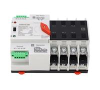 SIXRUN 4P Commutateur de Transfert Automatique Commutateur de Sélection électrique de Haute qualité pour les Immeubles de Grande Hauteur et L'industrie Chimique Coque PC 400 V AC (25A)