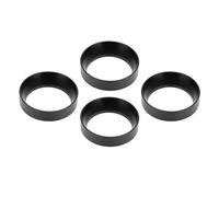 SIXRUN 4PCS Anneaux de Dosage de Café, Entonnoir Magnétique en Aluminium pour Portafiltre avec Design Anti-Débordement, pour Usage Domestique et Bureau (51mm / 2,01 pouces)