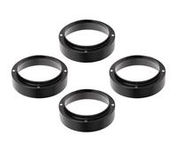 SIXRUN 4PCS Anneaux de Dosage de Café, Entonnoir Magnétique en Aluminium pour Portafiltre avec Design Anti-Débordement, pour Usage Domestique et Bureau (53mm / 2,09 pouces)
