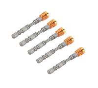 SIXRUN 5 Pièces D'embouts de Tournevis PH2 en Acier S2 Magnétiques, Set en Acier allié Haute Résistance avec Collier D'arrêt pour Vis à Placoplâtre, Tige Hexagonale de 1/4 de Pouce pour (YELLOW)