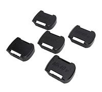 SIXRUN 5 Pièces Support de Batterie Lithium, ABS pour Makita 40V | Support à vis fraisé, support de rangement à 5 emplacements, organisateur d\'atelier de camion, étagère murale pour
