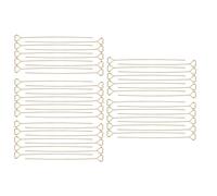 SIXRUN 50 Pièces Porte-cartes Florales en Métal, Pince à Pics à Fleurs Dorées de 6 Pouces pour Arrangement Floral pour Fête de Mariage, Anniversaire, Gâteau de Bureau (forme de coeur)