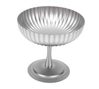 SIXRUN à Dessert en Acier Inoxydable, Design élégant à Pied Haut | Multifonctionnel, durable, facile à nettoyer, idéal pour la maison, le café, le mariage, adapté aux collations, aux desserts