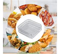 SIXRUN Accessoire de Déshydrateur en Acier Inoxydable pour Friteuse à Air Foodi 8L, Support Empilable à 3 Niveaux pour Aliments Frits, Viande, Collations, sécurité de qualité Alimentaire, Passe au