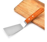 SIXRUN Accessoires de Plaque de Cuisson en Acier Inoxydable, Retourneur de Crêpes pour la Cuisson au Gril, Spatule en Métal Durable pour une Utilisation en Extérieur ou en Intérieur (SILVER)