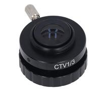 SIXRUN Adaptateur de Caméra de Microscope CTV Robuste et Multifonctionnel pour L'industrie, Le Laboratoire, Le Métal, 1 X Adaptateur D'objectif CTV (SZMC TV1/3)