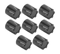 SIXRUN Adaptateur de Capuchon Central Léger et Durable, écrou RC M4 de Haute qualité, pour Hsp 1/10 RC, Mise à Niveau de Voiture en Alliage D'aluminium, 8 Pièces (Black)