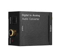 SIXRUN Adaptateur de Convertisseur, Coaxial Numérique vers Analogique avec Installation Facile pour Un Usage Domestique ou Professionnel