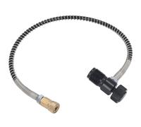 SIXRUN Adaptateur de Remplissage Rapide, Tuyau fileté G5/8 Haute Pression pour Recharge de Réservoir de CO2, Alliage D'aluminium pour Réservoir HPA 6,8 L de CO2, pour Gonflage par Pompe à Air