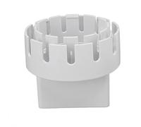 SIXRUN Adaptateur de Tuyau de Descente, Tuyau de Descente Universel vers Connecteur de Carrelage en Plastique, Installation Facile avec 2 Vis pour Système de (Blanc S 2x3po)