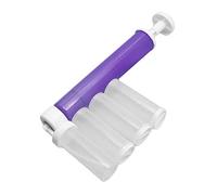 SIXRUN Aérographe à Gâteau en Plastique PP, Pulvérisateur de Poudre d'Aérographe avec 3 Buses, Bouteille Transparente, époussetage Uniforme, Outil Léger de 150 G pour Boulangerie, Cours de (PURPLE)
